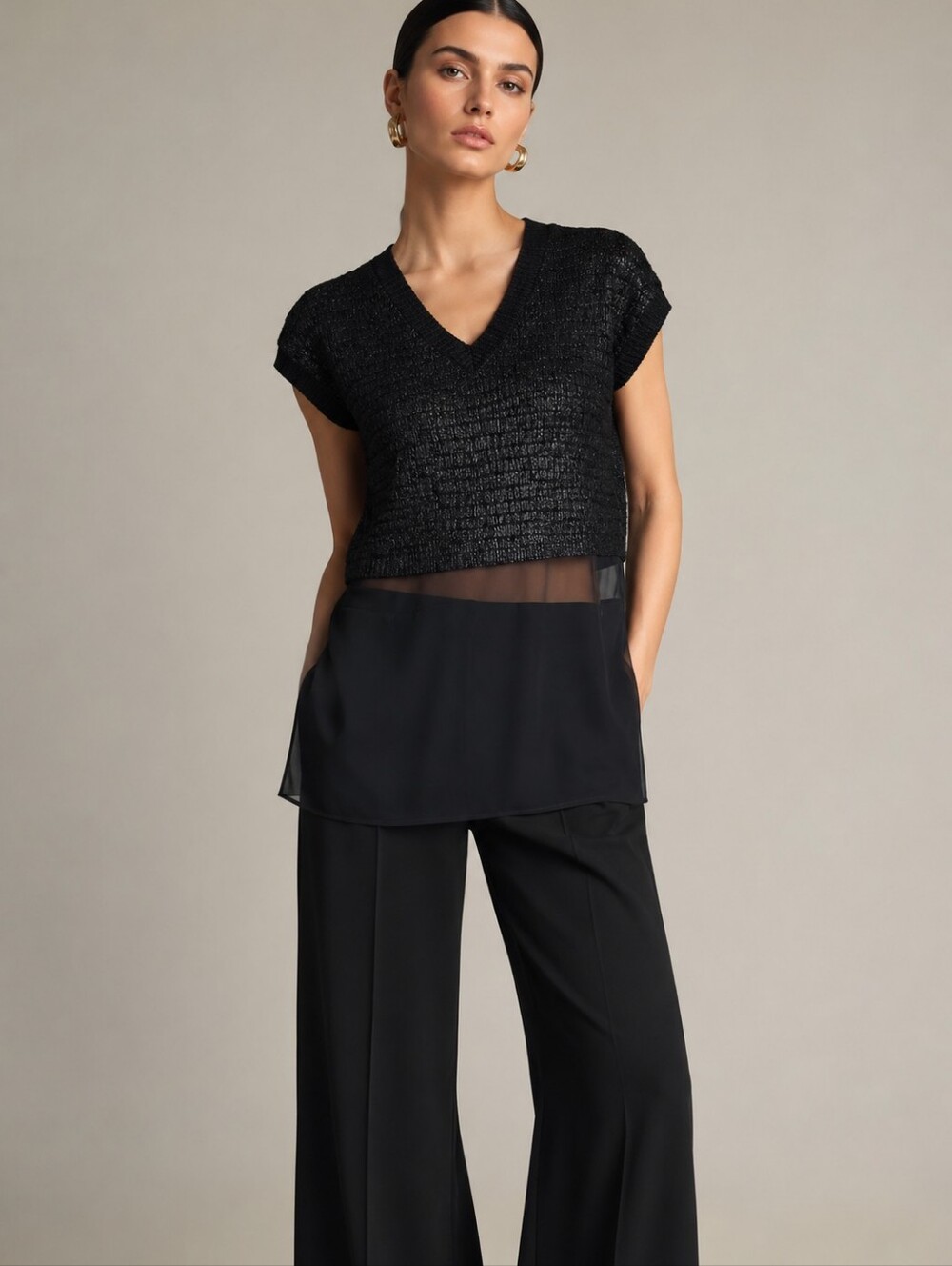 ELIE TAHARI | $185 Federica Silk Blend Blouse